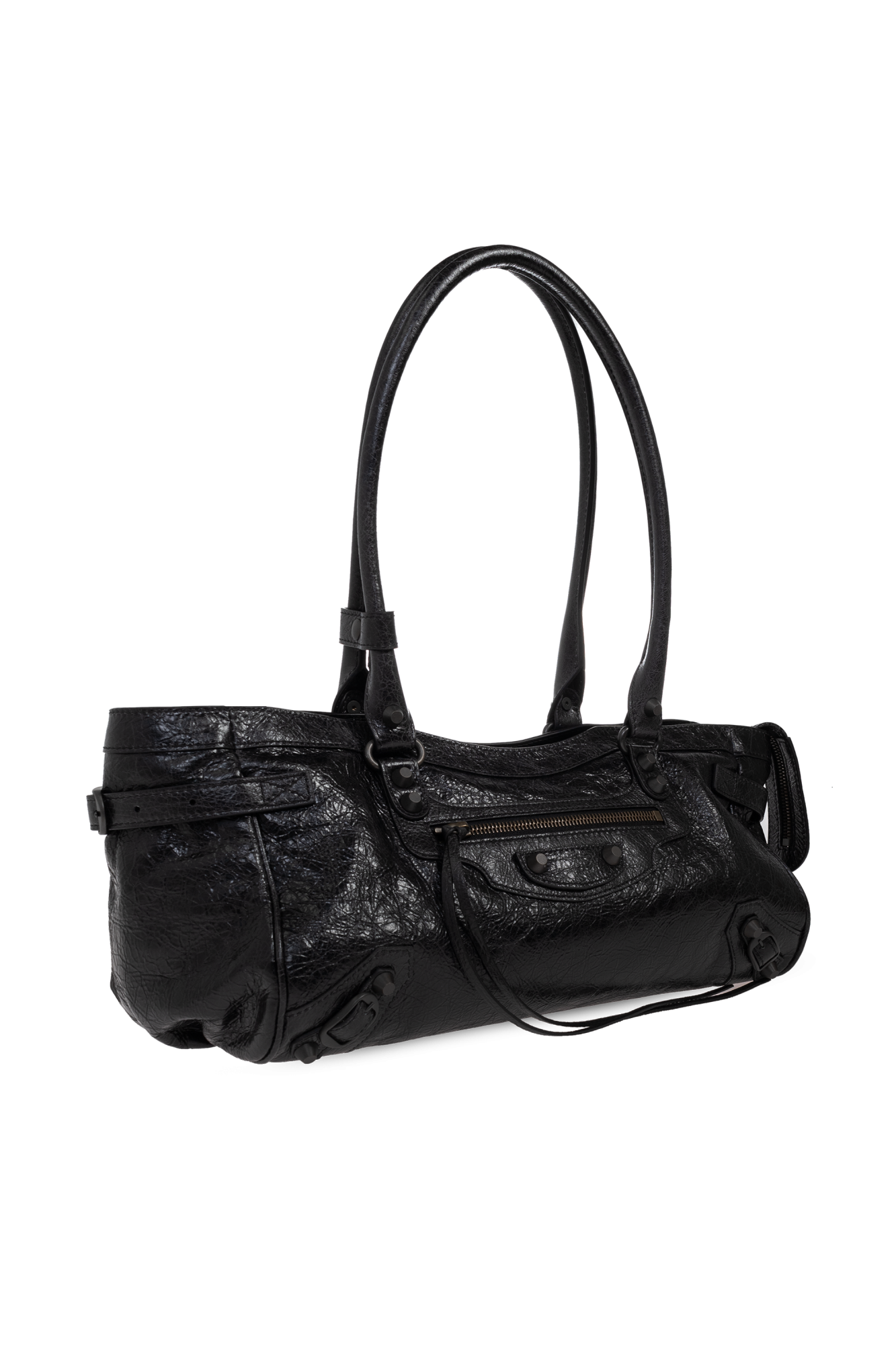 バッグ BALENCIAGA leather shoulder bag the city Le City leather shoulder bag in black - Balenciaga | Mytheresa